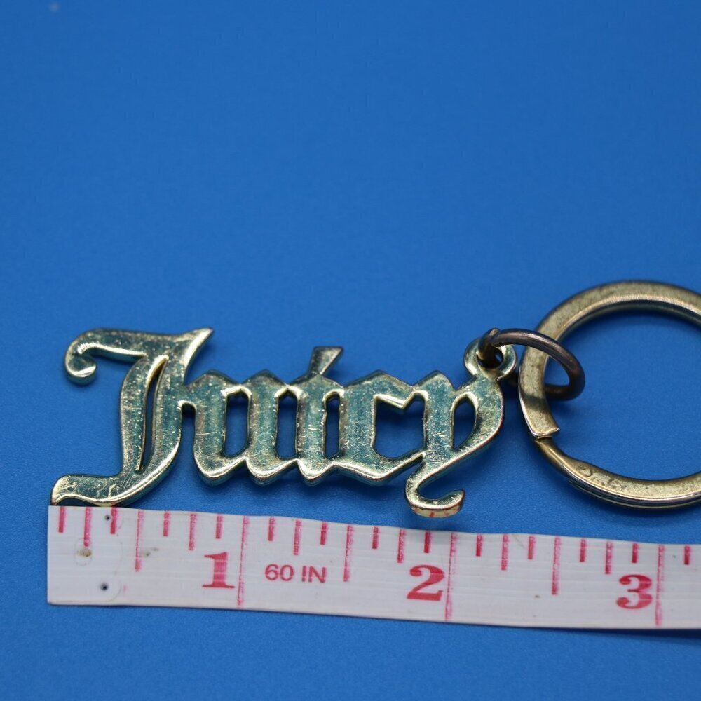 Juicy Couture Pre Loved Gold Toned Key Chain - Picture 5 of 6